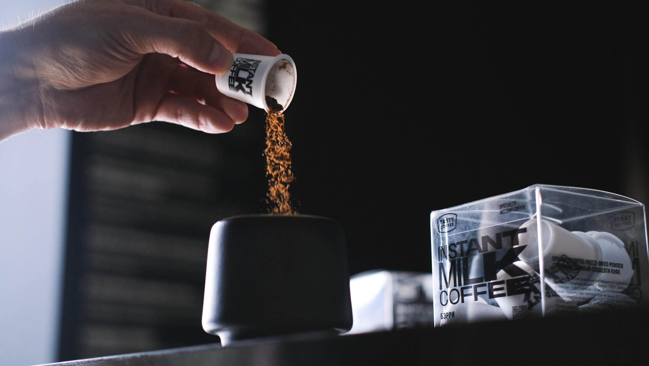 Приготовления растворимого кофе Tasty Coffee