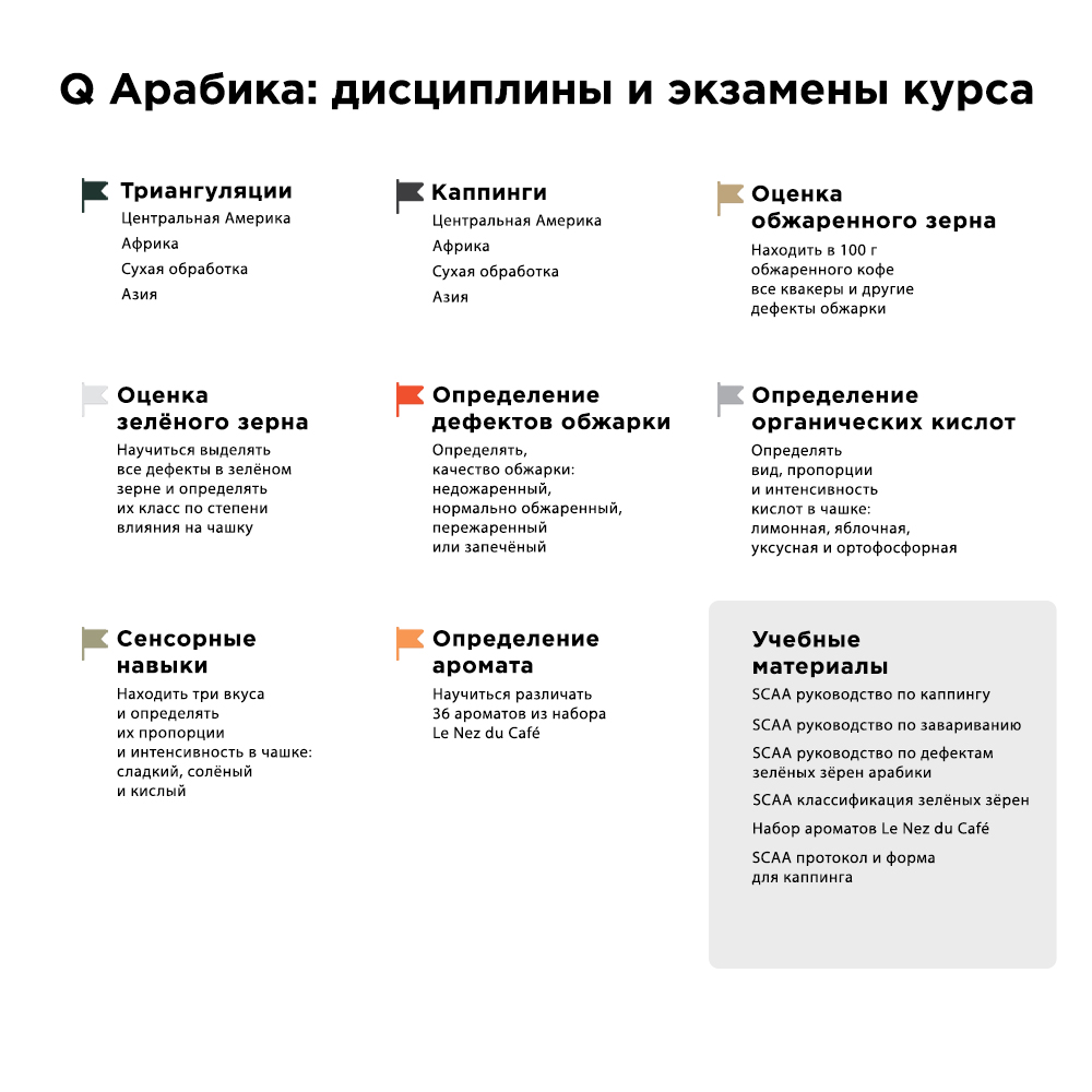 Программа курса q-грейдеров