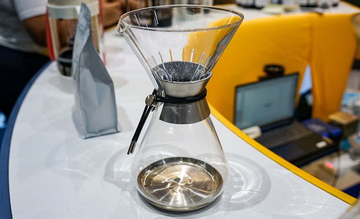 Воронка Espro Pourover из боросиликатного стекла в форме песочных часов